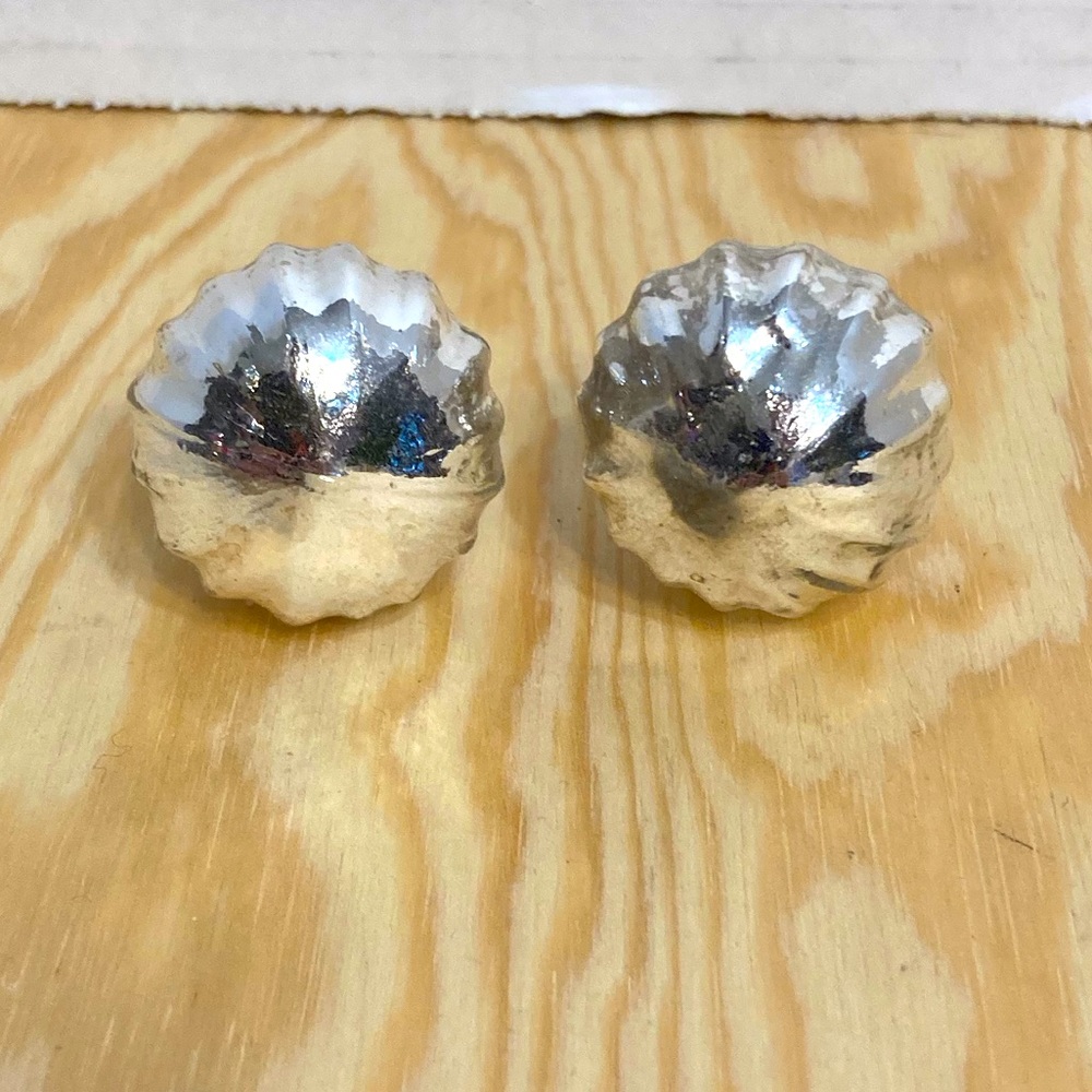 Set of 2 Mercury Glass Drawer Knobs